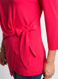 ADJUSTABLE FAUX WRAP TOP IN GERANIUM