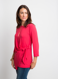 ADJUSTABLE FAUX WRAP TOP IN GERANIUM