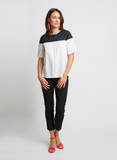 UPTOWN CHIC COLOR BLOCK TOP